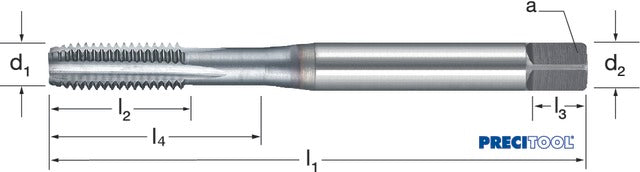 PREMUS 137330 M10 Gépi menetfúró, HSSE-V3 TiCN