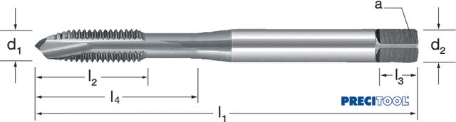 135035 M18 PREMUS 135035 M18 Gépi menetfúró, HSSE-V3 gőzölt 6G