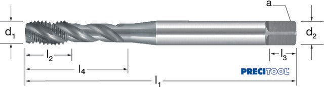 135430 M6 PREMUS 135430 M6 Gépi menetfúró, HSSE-V3 RSP40 vaporizált