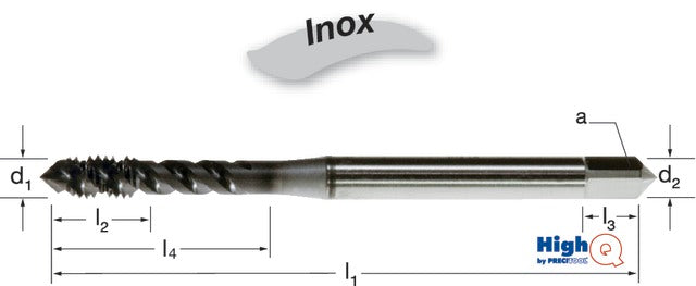 PREMUS 135485 M24 Gépi menetfúró HighQ, HSSCo-PM RSP50 TiCN