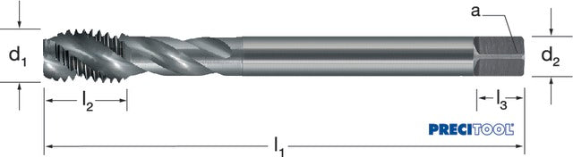 133163 M24 PREMUS 133163 M24 Gépi menetfúró, HSSE-V3, RSP40, vaporizált