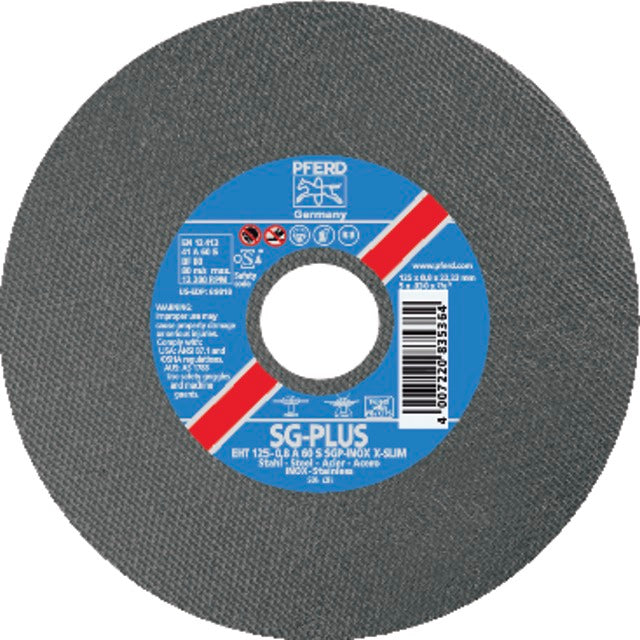 463152 125X0,8 PFERD 463152 125X0,8 Vágókorong, Inox, extra vékony (0,8 mm)