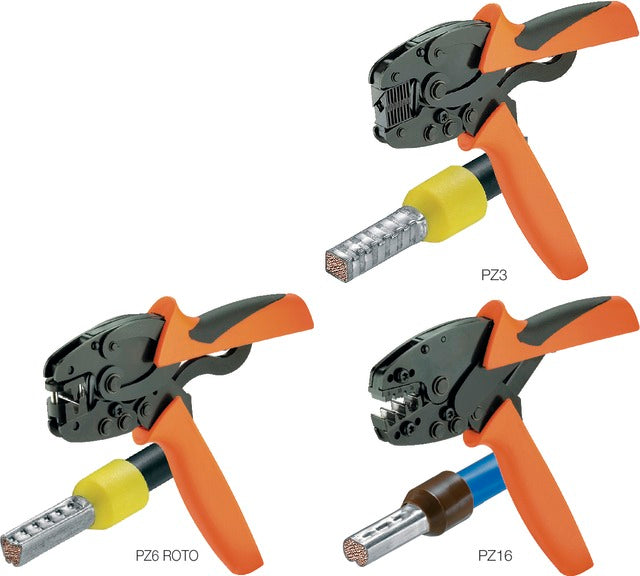 WEIDMÜLLER 557710 PZ3 Krimpelő fogó, érvéghüvelyekhez