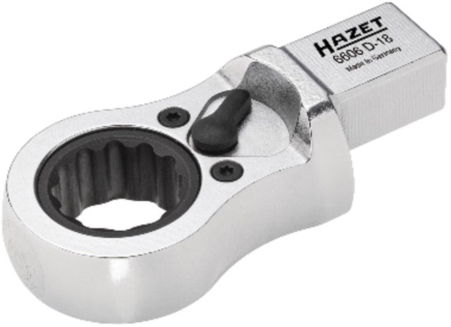 HAZET 523370 17 Rátűző szerszám, Feltűzhető racsnis csillagkulcs, befogószár 14 × 18 mm