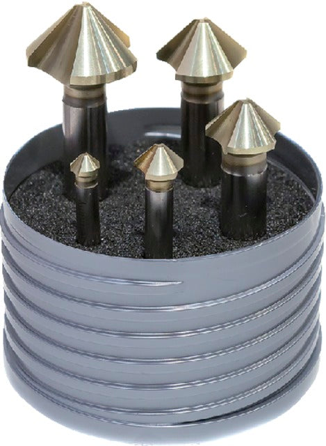 BECK 110187 SET Kúpsüllyesztő, EUC-Speed, készlet, HSS, 90°, 5-részes