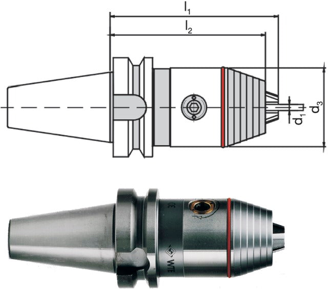 241068,307692308 WTE 241068,307692308 CNC precíziós fúrótokmány, DIN 6339 B