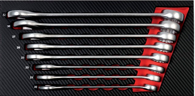 PROJAHN 519001 5999-321 Műhelykocsi betét, Csillag-villáskulcs, 8-részes