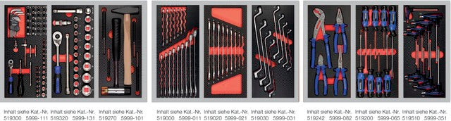 PRECITOOL 5195150020 Műhelykocsi betét, Feltöltés 2, 142-részes