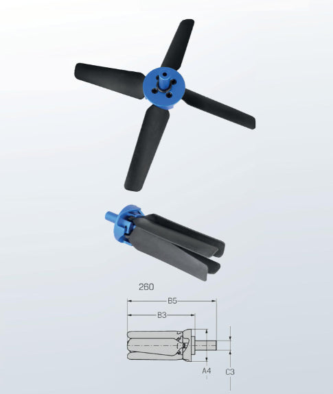 PREMUS Tisztítópropeller, 5 lapátos – Art. 225391 260