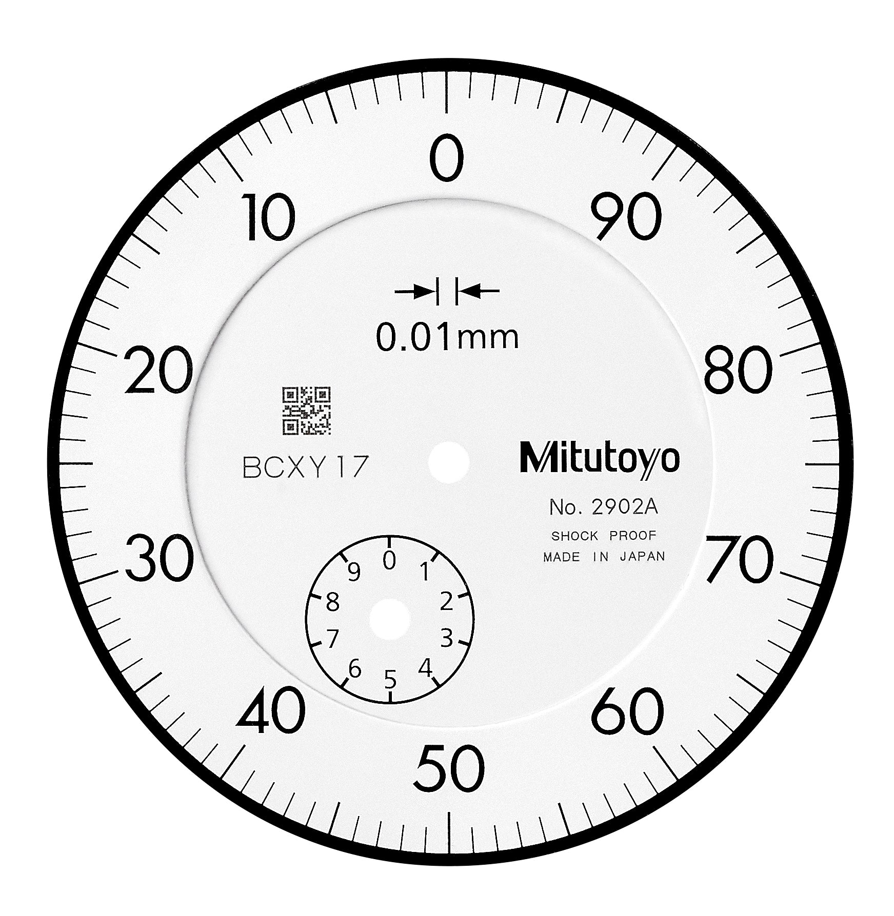 Mitutoyo -  Dial Gauger, Flat Back, AGD/ANSI Type