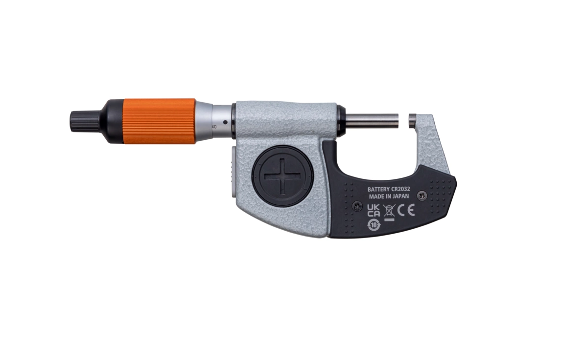 Mitutoyo - Digitális Mikrométer QuantuMike IP65 - 0-25 mm, kétirányú kimenettel