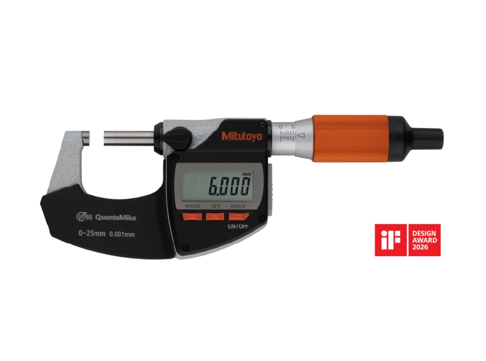 Mitutoyo - Digitális Mikrométer QuantuMike IP65 - 0-25 mm, kétirányú kimenettel