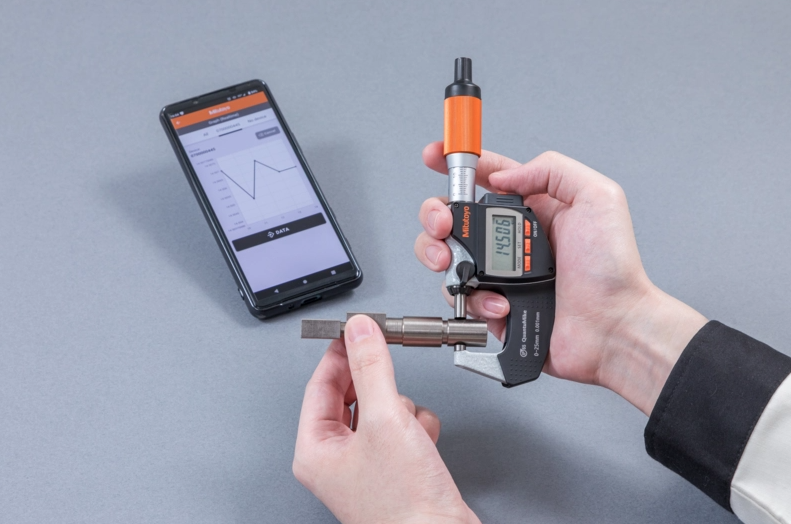 Mitutoyo - Digitális Mikrométer QuantuMike IP65 - 75-100 mm, kétirányú kimenettel