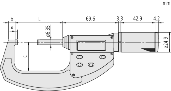 Mitutoyo - Digital Absolute Micrometer QuickMike