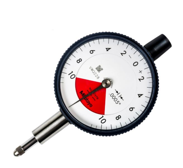 Mitutoyo -  2976TB Dial Indicator, Flat Back, AGD/ANSI 0,02", 0,0005", One Revo,, Dust/Shockpr,