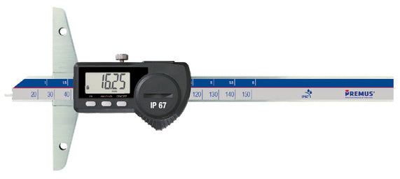 Digitális mélységmérő   IP67150x100mm, m,Messstift, PREMUS