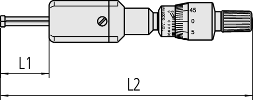 Mitutoyo - Belső mikrométer "Mini Holtest" 2,5-3 mm