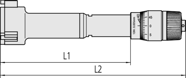 Mitutoyo - Holtest 3-pontonmérõ furatmikrométer (titán)
