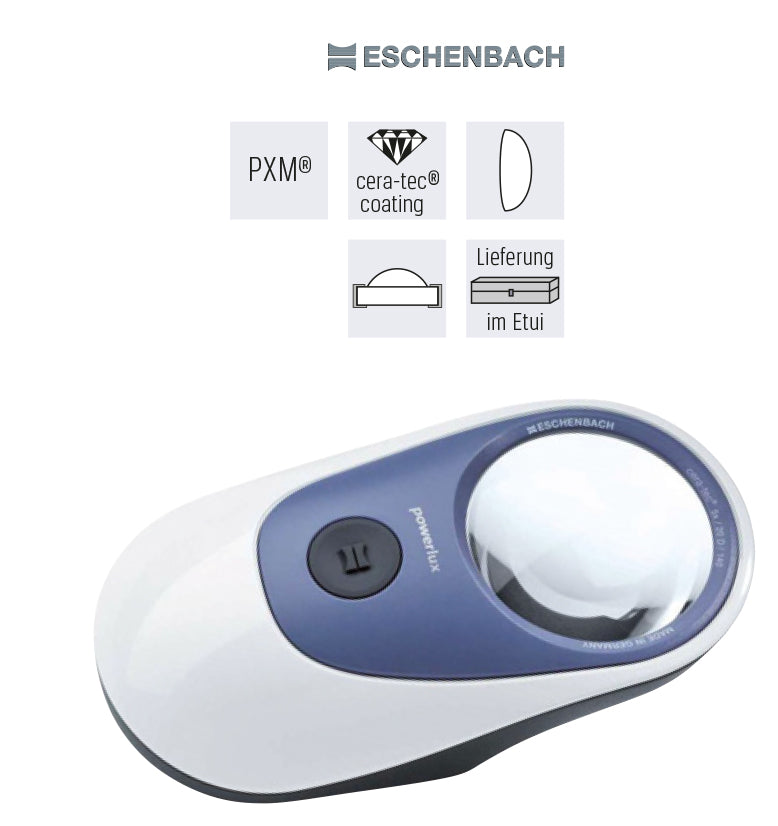 Leuchtlupe powerlux 7-fachmit LED, 8000 K