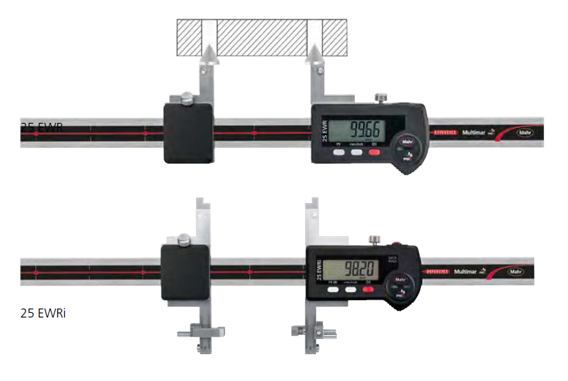 MAHR 4119000 Multimar 25 EWR Digitális univerzális tolómérő, 0 –300