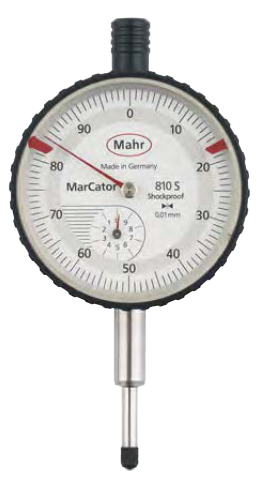 Mahr 810 SV mech. mérőóra, skálaosztásért. 0,01 mm mérést. 40 mm 810 S / 810 A / 810 AT / 810 SV / 810 AU