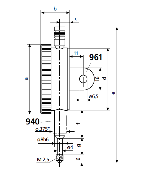 MAHR 4326000 MarCator 803 SW kis mérőóra