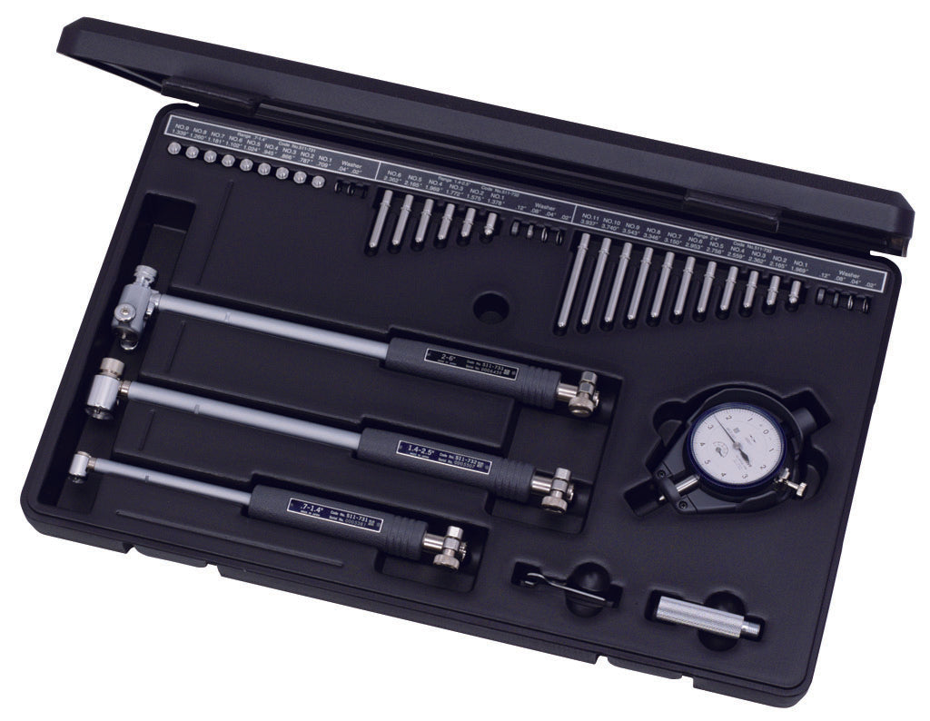 MITUTOYO 511-932 2-Point Inside Measuring Instrument 0,7-6", 0,0001", Indicator 2923SB-10