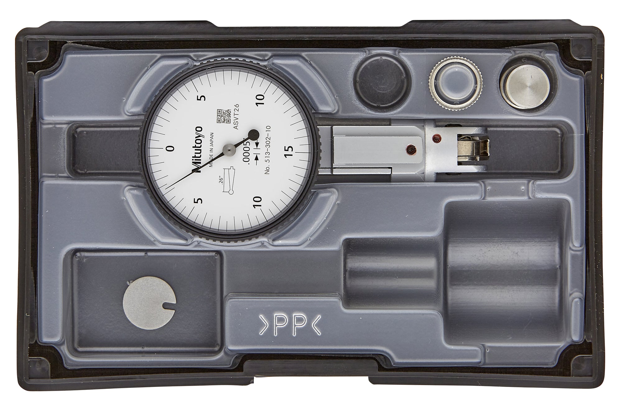 Mitutoyo -  513-302-10E Dial Test Indicator, Universal Type 0,03", 0,0005", 4/9,52mm Stem