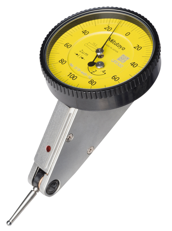 Mitutoyo -  513-445-10A Dial Test Indicator, Horiz. 20° Face 0,4mm, 0,002mm, 4/8m Stem