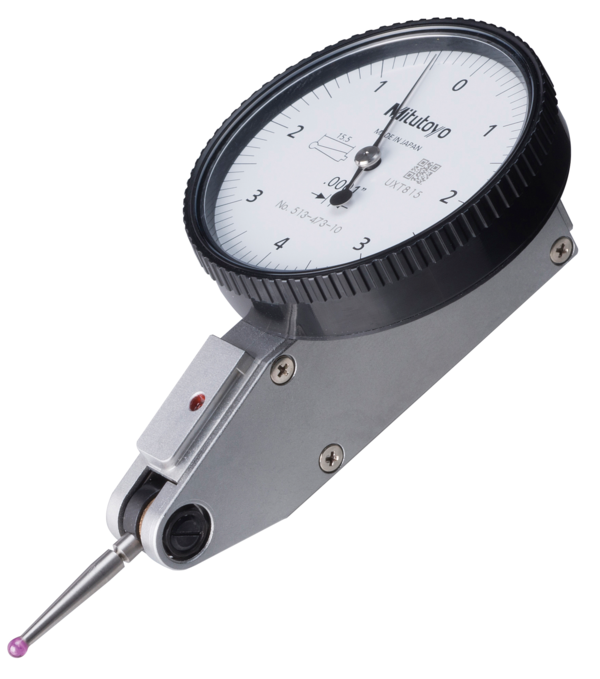 Mitutoyo -  513-473-10E Dial Test Indicator, Horiz., Ruby Sty. 0,008", 0,0001", 9,52mm Stem