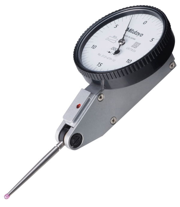 Mitutoyo -  513-479-10E Dial Test Indicator, Horiz., Ruby Sty. 0,03", 0,0005", 9,52mm Stem