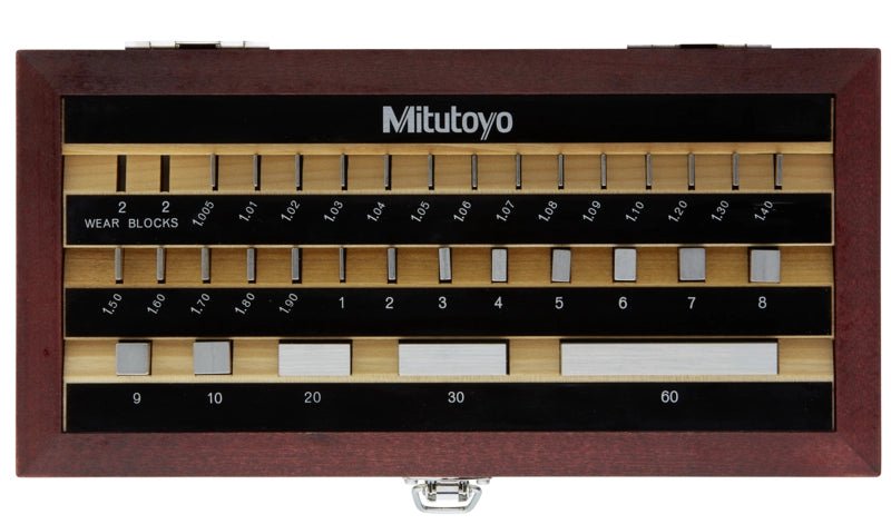 Mitutoyo Mérőhasáb Készlet 32db Acél 1, Osztály EN ISO 3650 (516-967-10) - Precitool Webshop
