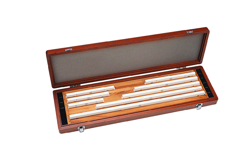 MITUTOYO 516-733-10 Gauge Block Set, Metric, Ins. Cert., ISO 8 Blocks, Grade 1, Ceramic
