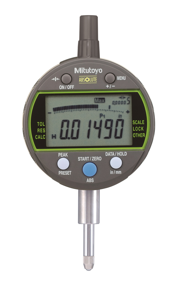 Mitutoyo -  543-302 Digital Indicator Peak Hold, ANSI / AGD Inch/Metric, 0,5", 0,00005", Lug Back
