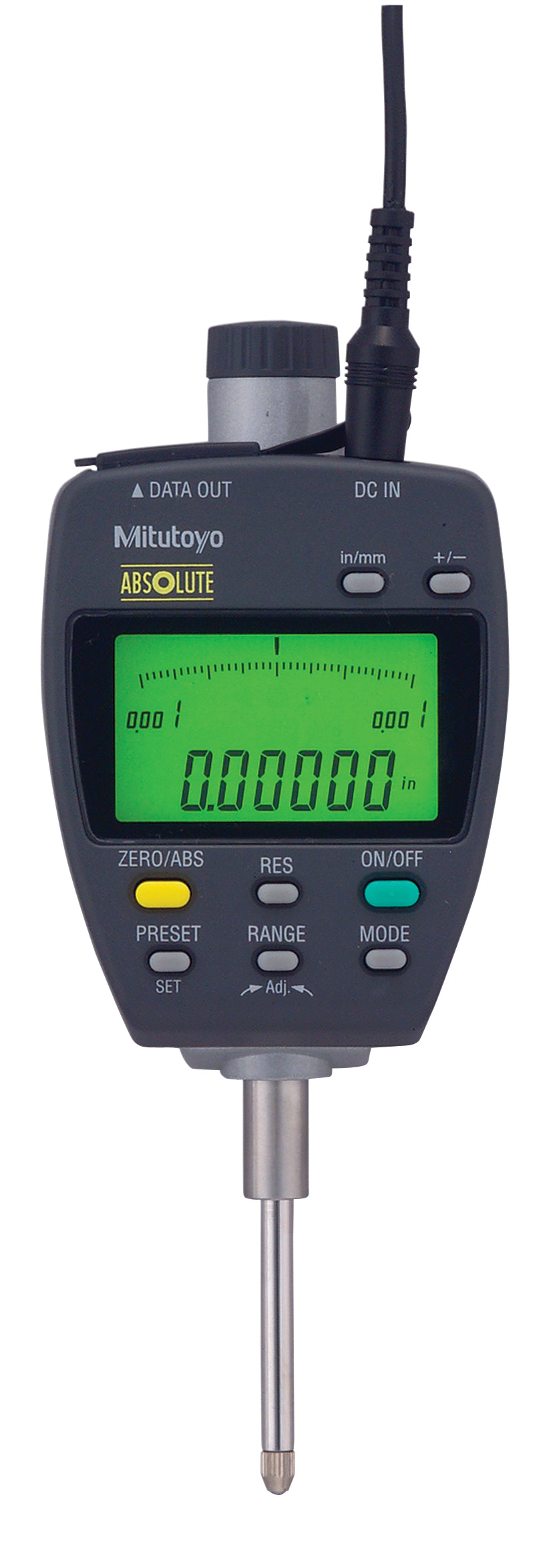 MITUTOYO 543-552D Digital Indicator ID-F, CEE AC-Adapter Inch/Metric, 1", 0,00002", ANSI/AGD
