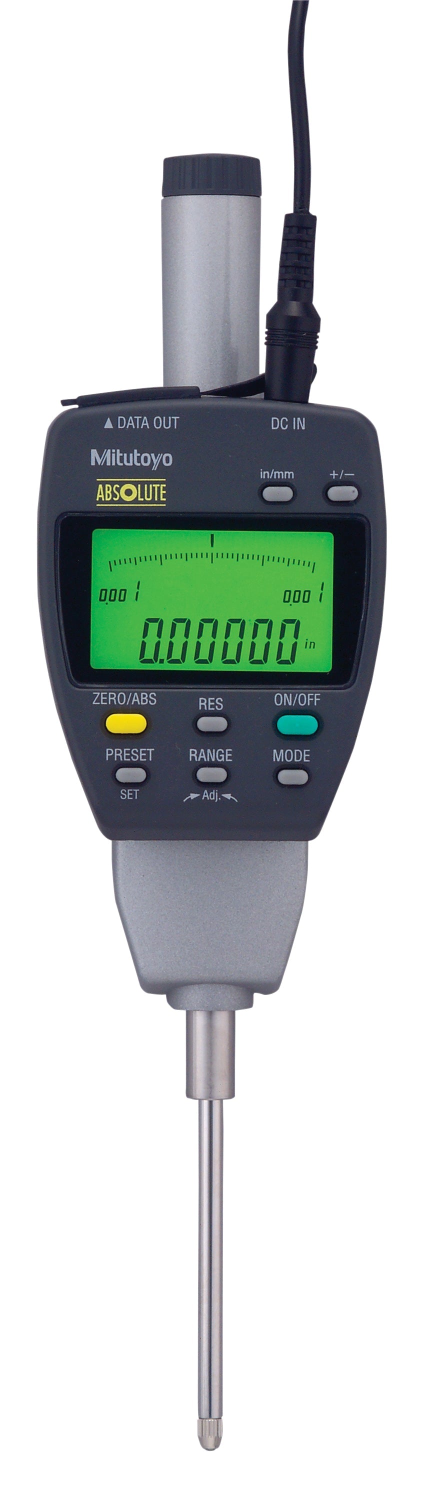 MITUTOYO 543-554D Digital Indicator ID-F, CEE AC-Adapter Inch/Metric, 2", 0,00002", ANSI/AGD