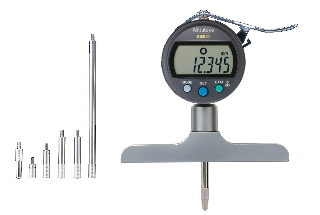 MITUTOYO 547-212 ABS Digital Depth Gauge0-200mm, 0mm, 101,6mm Base