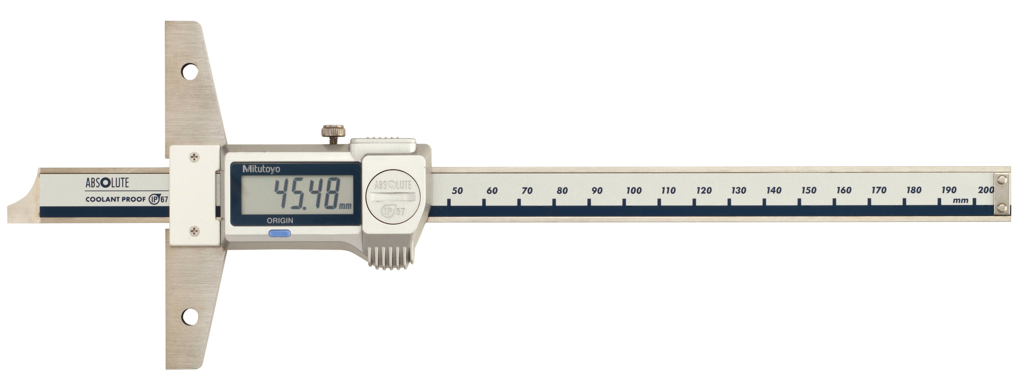 MITUTOYO 571-252-20 Digital ABS Depth Gauge IP670-200mm