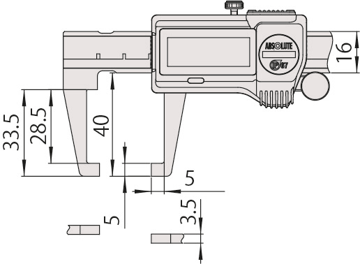 Mitutoyo - Digimatic Neck Caliper