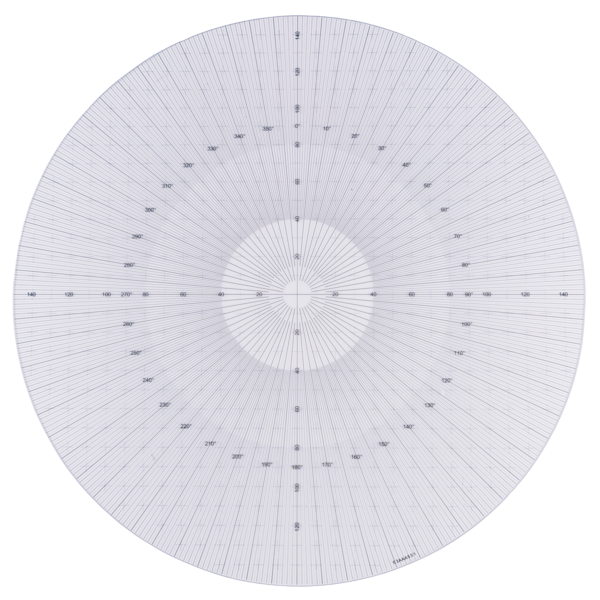 Mitutoyo - Protractor chart ? 300 mm