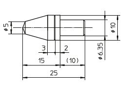 MITUTOYO 63DIA011 Dia. Ind. Vickers HV 0,2 Indenter HDP19C DIN EN ISO 6507-2 with DAkkS certificate, HV/AVK-Series