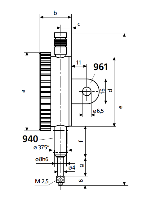 MAHR 4311060 MarCator 810 AT mechanikus mérőóra