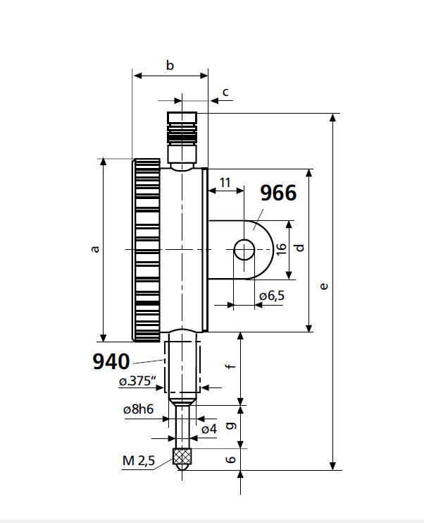 MAHR 4324060 MarCator 805 A mechanikus mérőóra