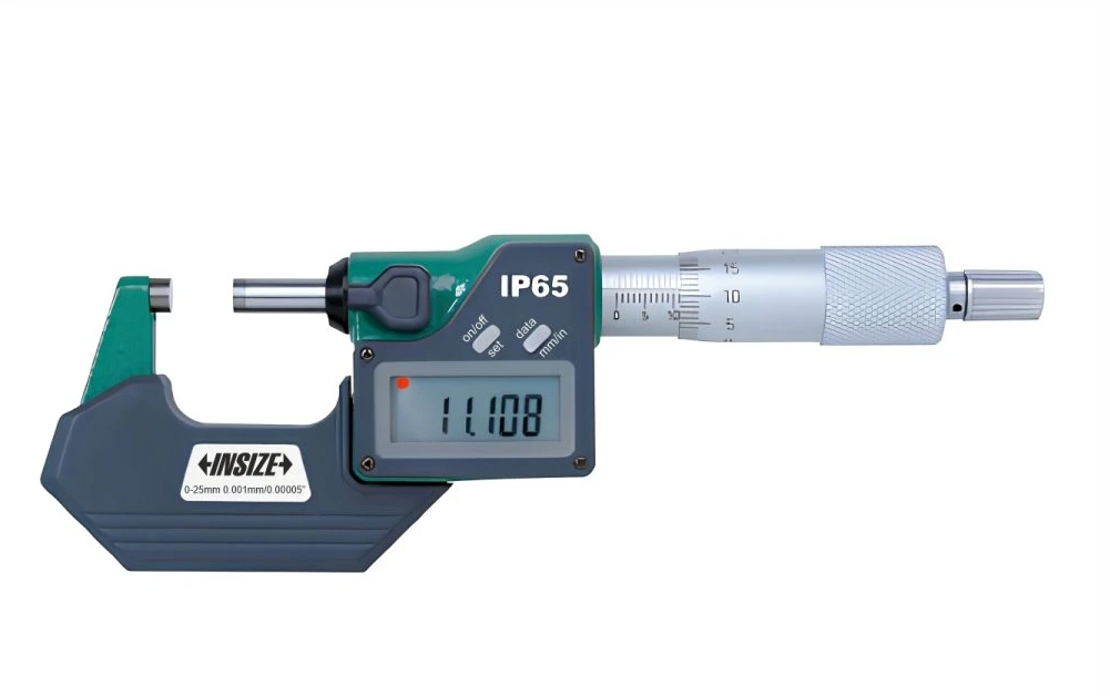 INSIZE 3101-250A 225-250mm/9-10" Digitális adatkimenetes IP65 vízálló külső mikrométer 225-250/0.001 mm