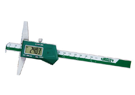 INSIZE 1142-300A 0-300mm/0-12" Digitális mélységmérő horgas véggel 0-300/0.01 mm