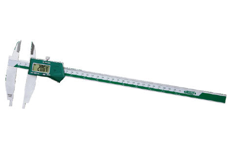 INSIZE 1171-300 0-300mm/0-12" Digitális hosszú csőrű tolómérő külső mérésekhez 0-300/90/0.01 mm