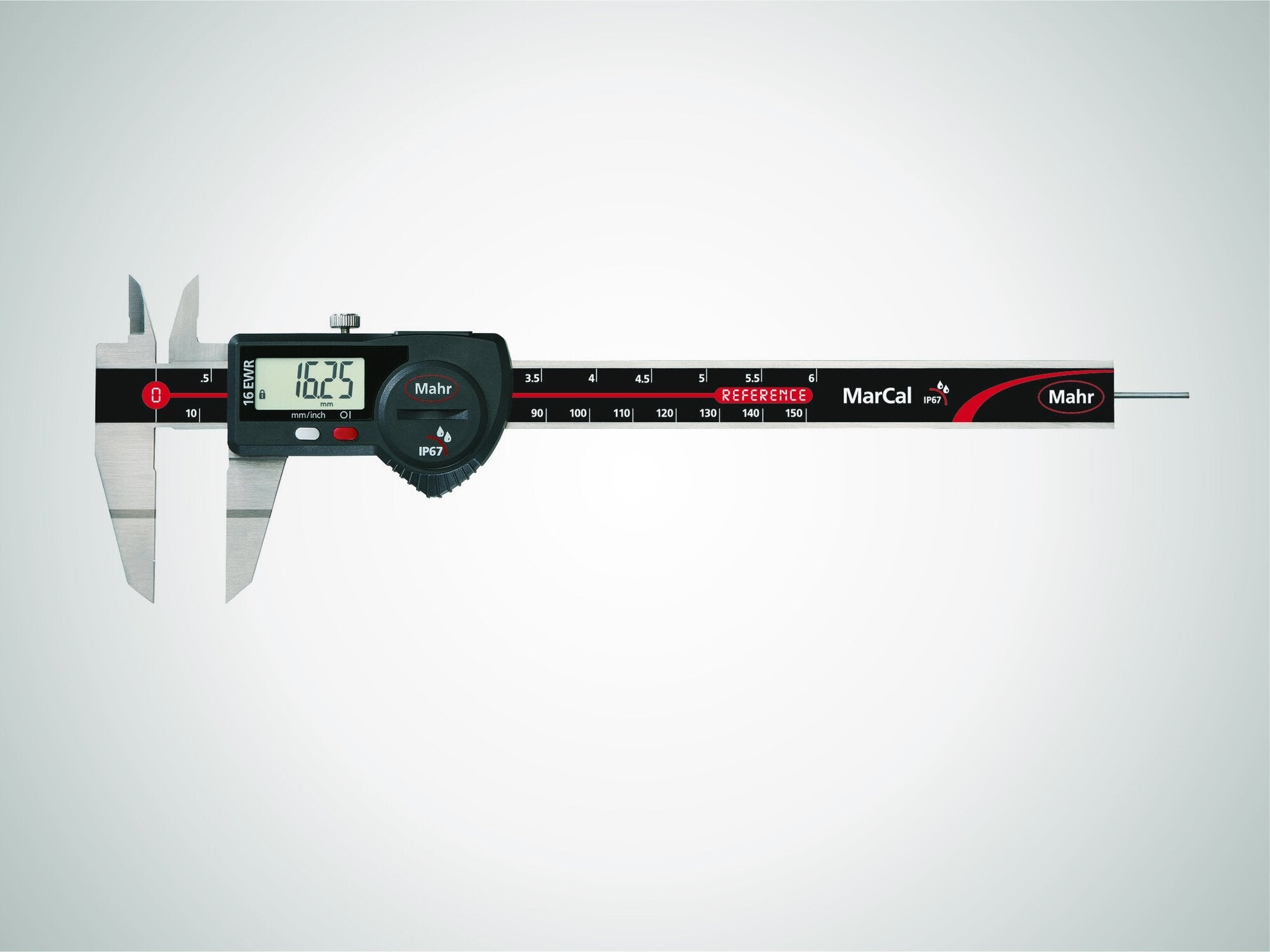 Mahr 16 EWR-NA digit. tolómérő, 150 mm, kerek mélys., és adatk.