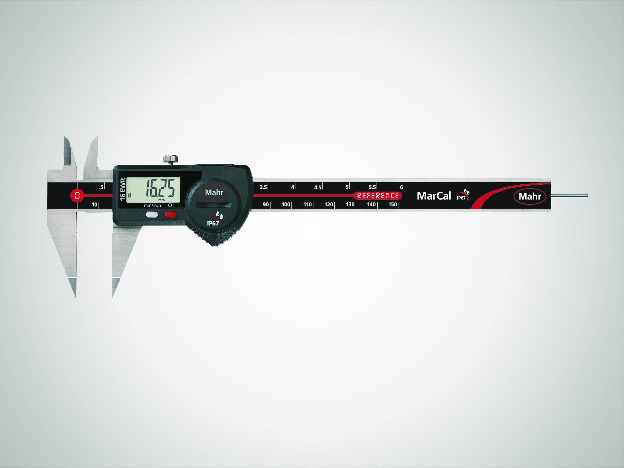Mahr 16 EWR-S digit. tolómérő, 150 mm, kerek mélys., és adatk.