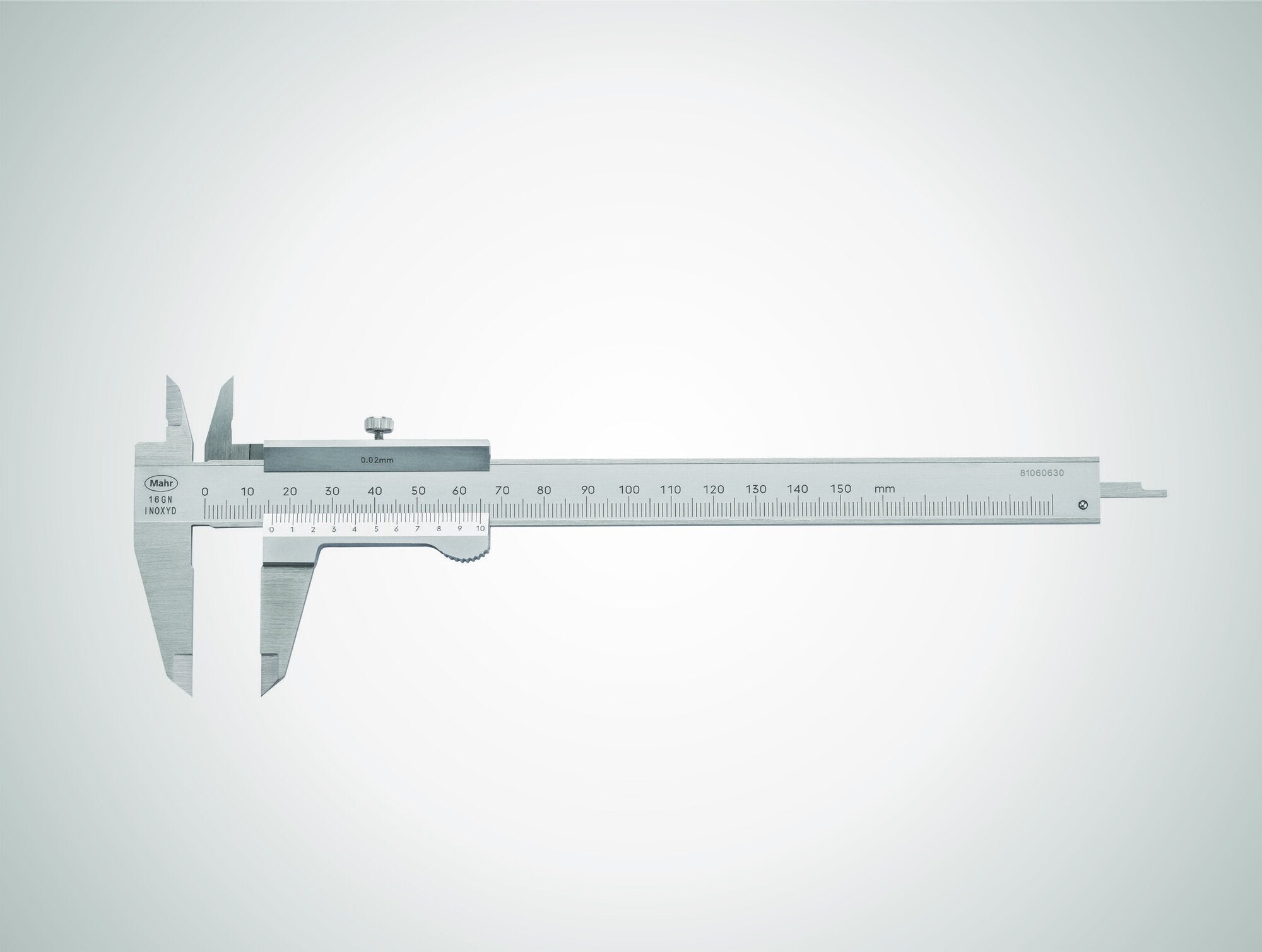 Mahr 16 GN tolómérő, 200 mm, 0,02 mm nóniusz