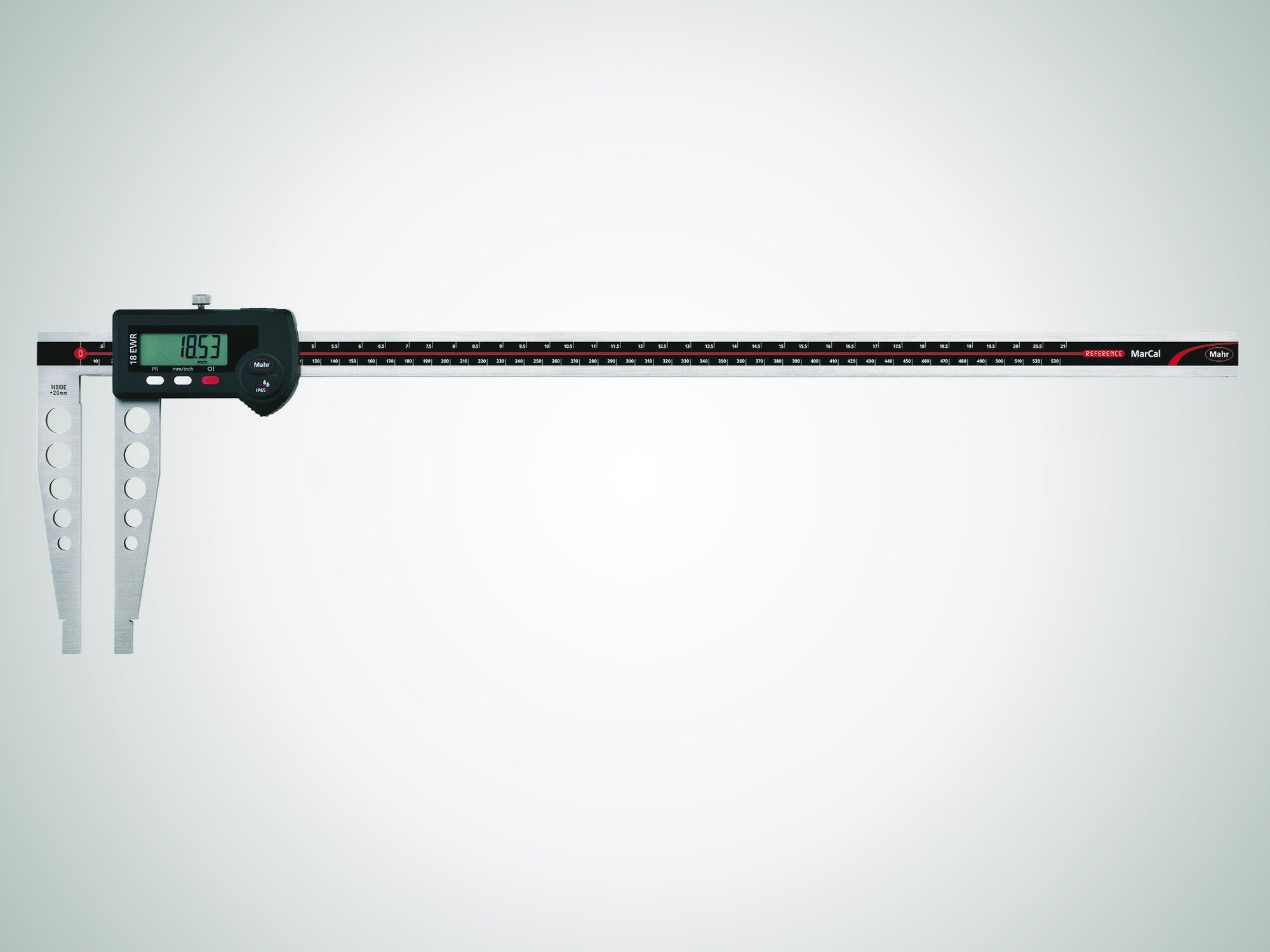 Mahr 18 EWR digitális tolómérő, 300 mm /12" él nélkül